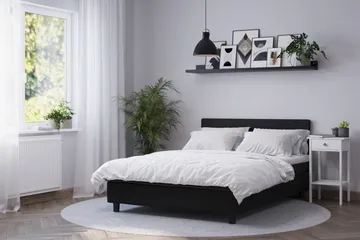 Billingen Sänkypaketti 180x200 cm - Musta - Huonekalut - Sänky - Yhden hengen sängyt