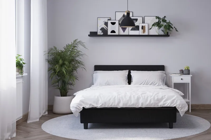 Billingen täydellinen sänkypaketti 120 × 200 cm - Musta - Huonekalut - Sänky - Jenkkisängyt