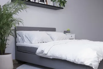 Billingen täydellinen sänkypaketti 90 × 200 cm - Harmaa - Huonekalut - Sänky - Yhden hengen sängyt