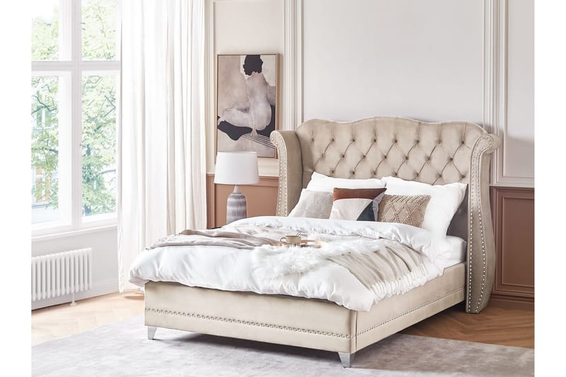 Bode Sänkykehys 140x200 cm - Beige - Huonekalut - Sänky - Sänkykehikot & sängynrungot