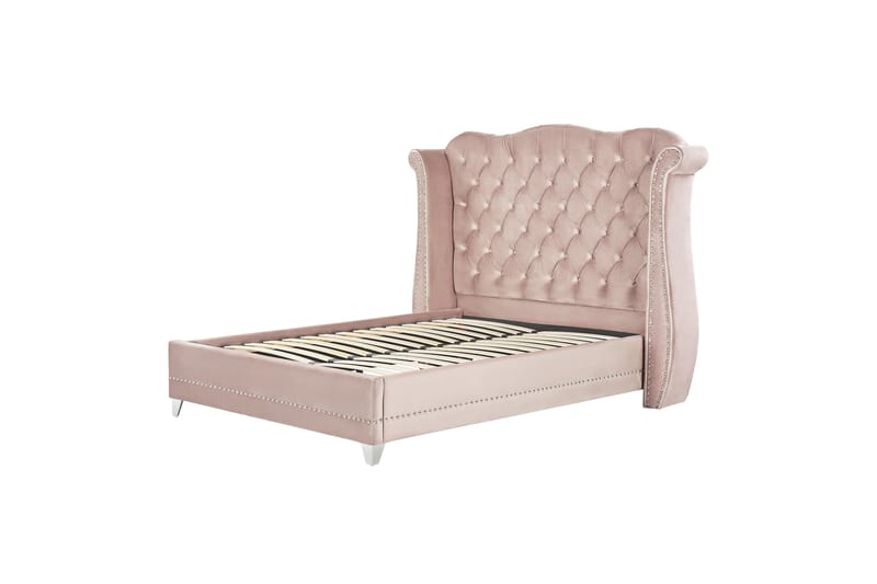 Bode Sänkykehys 160x200 cm, Vaaleanpunainen