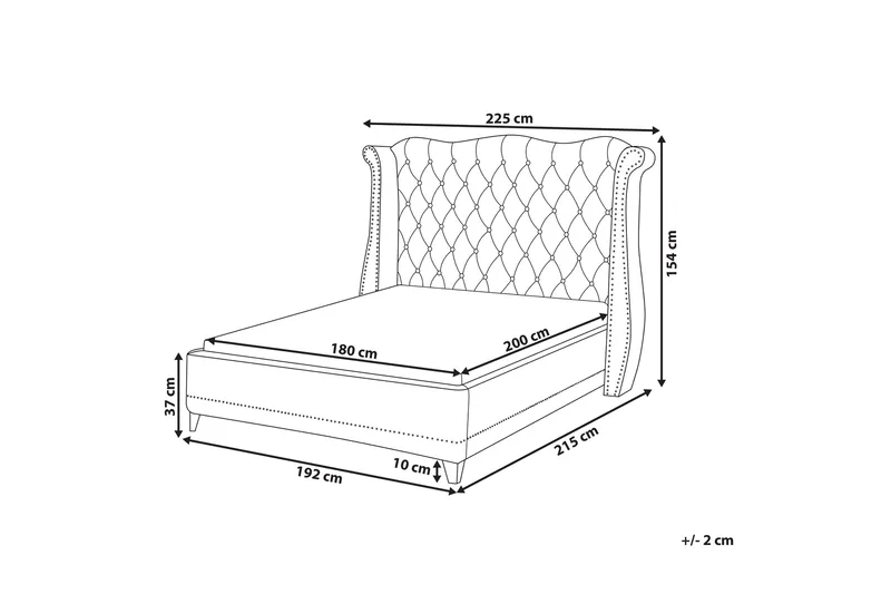 Bode Sänkykehys 180x200 cm - Vaaleanpunainen - Huonekalut - Sänky - Sänkykehikot & sängynrungot