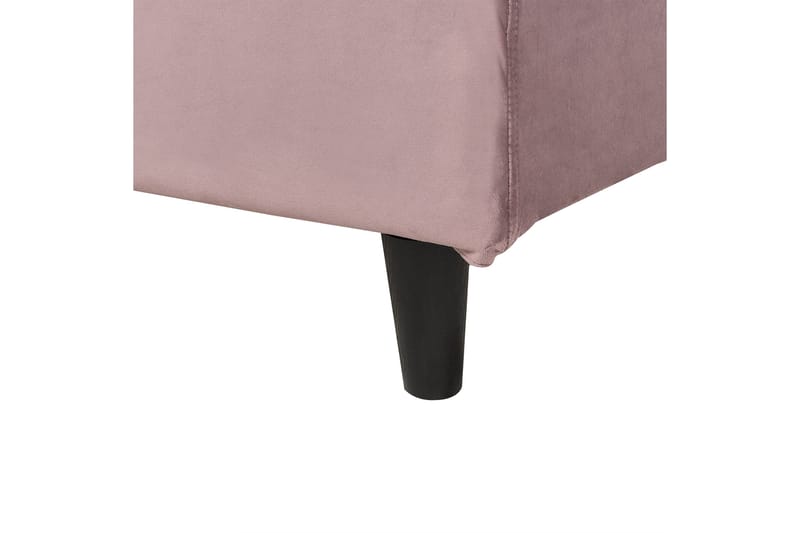 Bossom Sänkykehys 90x200 cm - Vaaleanpunainen/Tumma puu - Huonekalut - Sänky - Sänkykehikot & sängynrungot