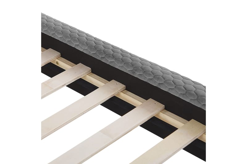 Braydon Sänkykehys 140x200 cm - Vaaleanharmaa/Tumma puu - Huonekalut - Sänky - Sänkykehikot & sängynrungot