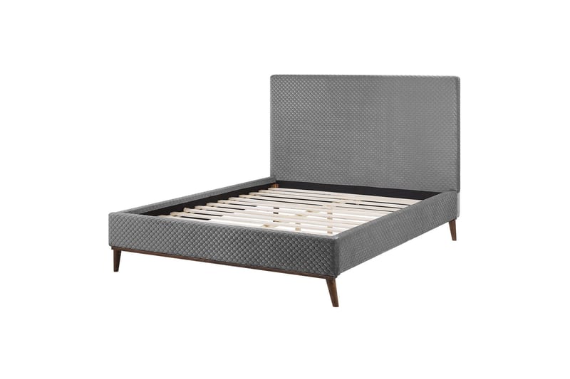 Braydon Sänkykehys 140x200 cm, Vaaleanharmaa/Tumma puu