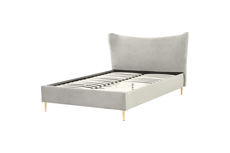 Briley Sänkykehys 140x200 cm, Vaaleanharmaa/Kulta