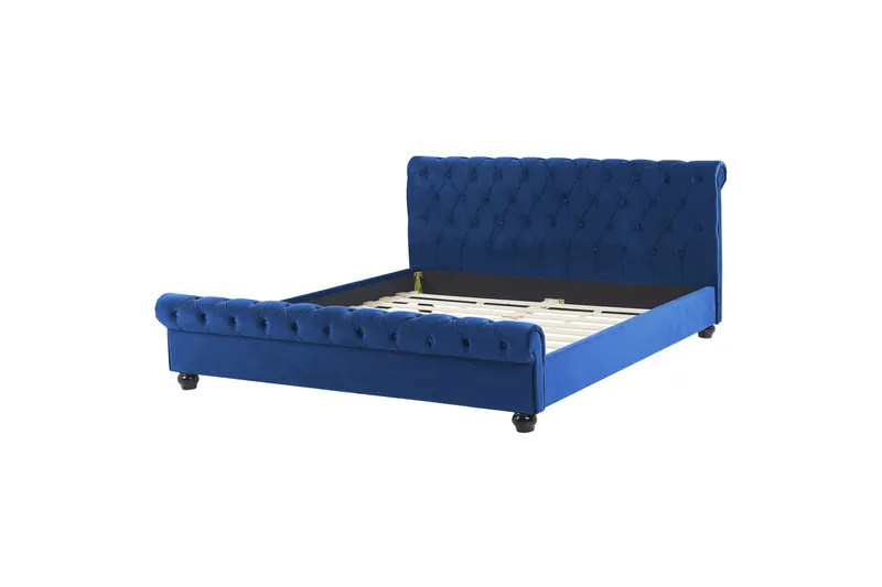 Bronson Vesipatjasänky 180x200 cm, Sininen/Tumma puu