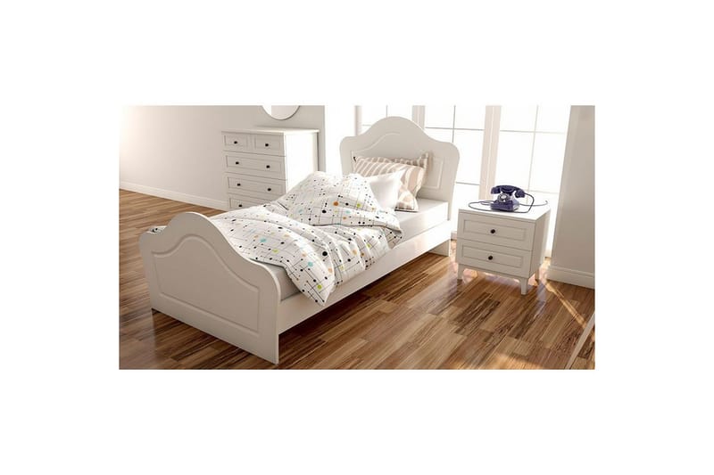 Brynor Sängynrunko 70x180 cm - Matta Valkoinen - Huonekalut - Sänky - Sänkykehikot & sängynrungot