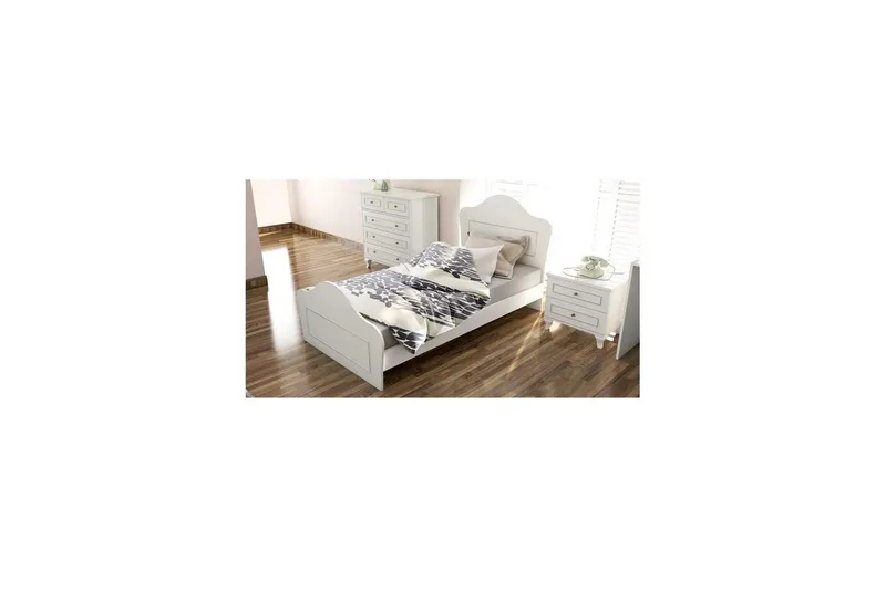 Brynor Sängynrunko 90x190 cm - Matta Valkoinen - Huonekalut - Sänky - Sänkykehikot & sängynrungot