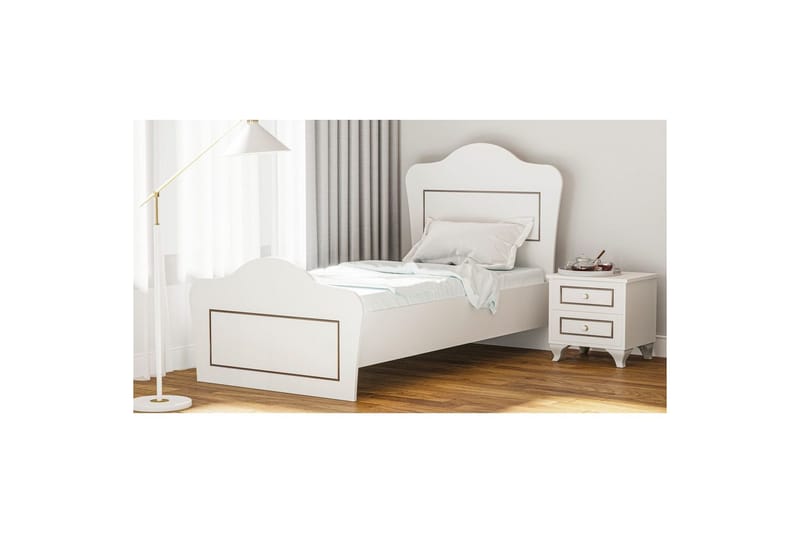 Brynor Sängynrunko 90x190 cm - Matta Valkoinen - Huonekalut - Sänky - Sänkykehikot & sängynrungot
