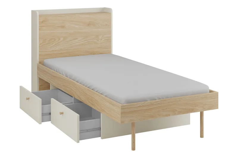 Buhan Sängynrunko 90x200 cm - Beige / Ruskea - Huonekalut - Sänky - Sänkykehikot & sängynrungot