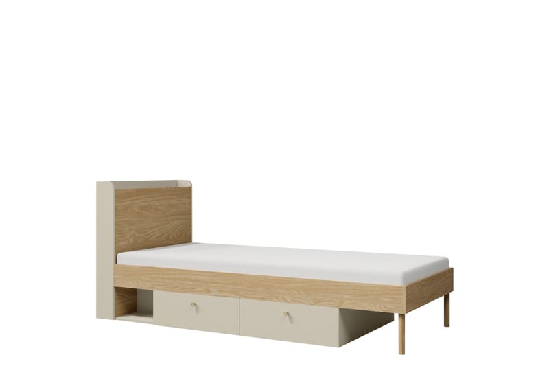 Buhan Sängynrunko 90x200 cm - Beige / Ruskea - Huonekalut - Sänky - Sänkykehikot & sängynrungot