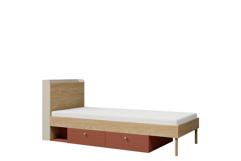 Buhan Sängynrunko 90x200 cm - Beige / Ruskea - Huonekalut - Sänky - Sänkykehikot & sängynrungot
