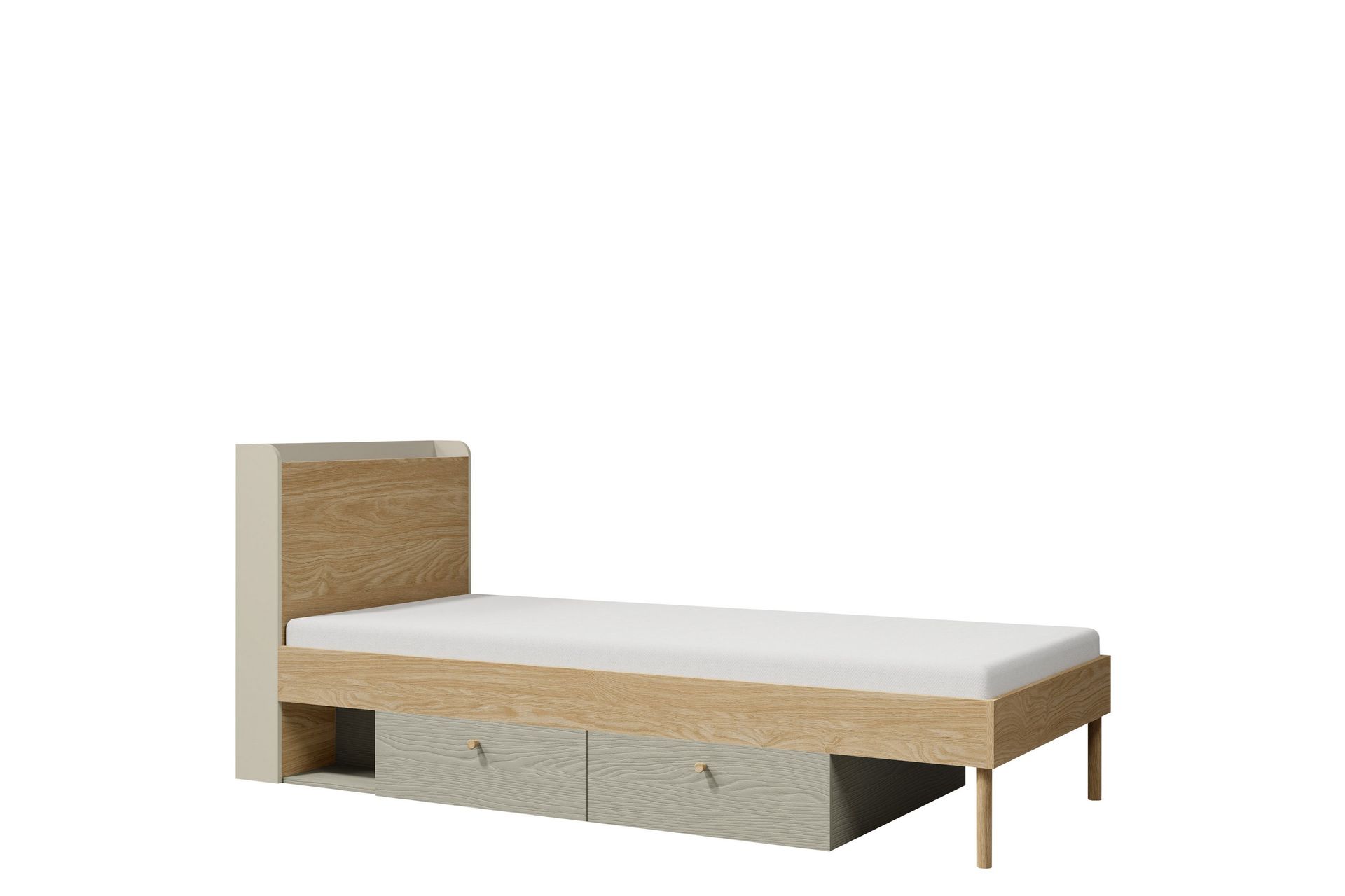 Buhan Sängynrunko 90x200 cm - Beige / Ruskea - Huonekalut - Sänky - Sänkykehikot & sängynrungot