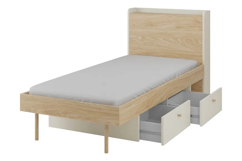 Buhan Sängynrunko 90x200 cm - Beige / Ruskea - Huonekalut - Sänky - Sänkykehikot & sängynrungot