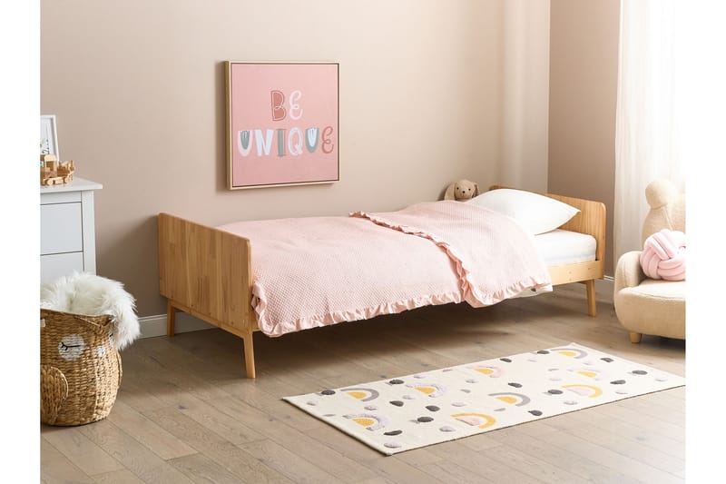Burt Sänkykehys 90x200 cm - Vaalea puu - Huonekalut - Sänky - Sänkykehikot & sängynrungot