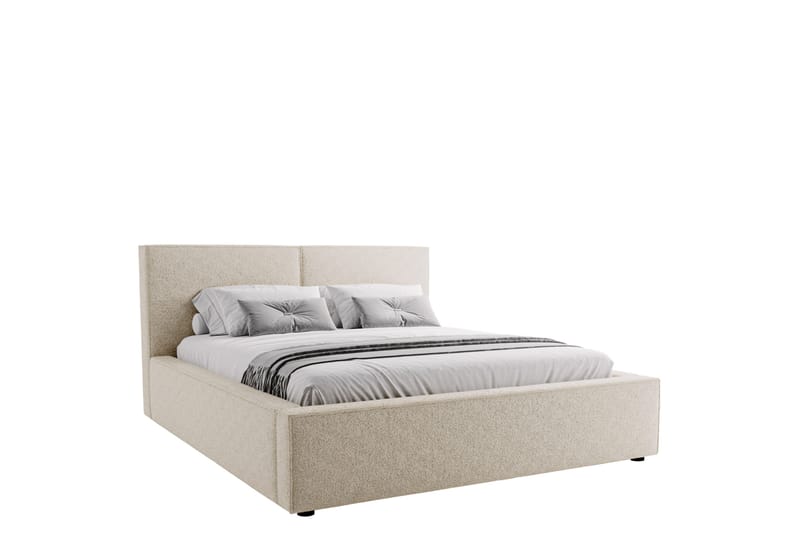 Bysantin Säilytyssänky 200x200 cm - Beige - Huonekalut - Sänky - Sängyt säilytystilalla