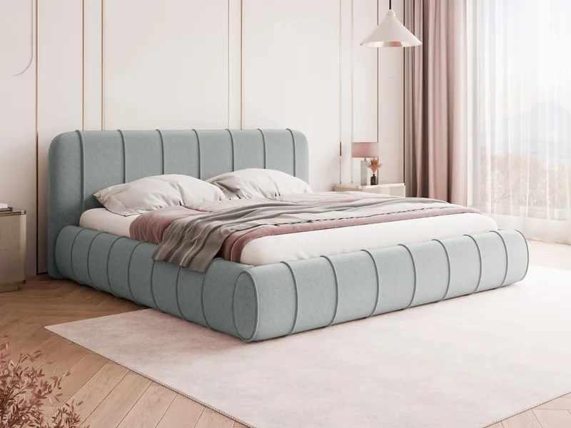 Calrosin Sängynrunko 160x200 cm Säilytystilalla - Vaaleanharmaa - Huonekalut - Sänky - Sänkykehikot & sängynrungot