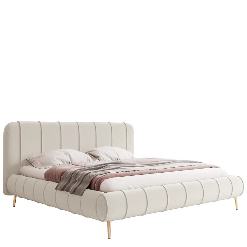 Calrosin Sängynrunko Jaloilla 160x200 cm Säilytystilalla, Valkoinen