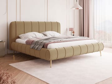 Calrosin Sängynrunko Jaloilla 180x200 cm Säilytystilalla - Tummabeige - Huonekalut - Sänky - Sänkykehikot & sängynrungot