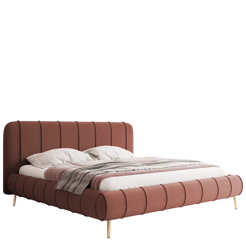 Calrosin Sängynrunko Jaloilla 200x200 cm Säilytystilalla, Vaaleanpunainen