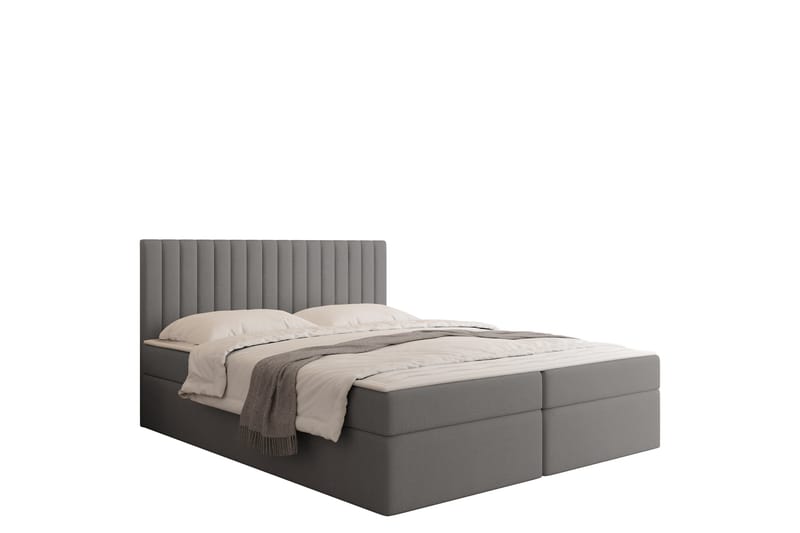 Calrosor Sänkypaketti Jenkkisänky ja säilytystilalla 160x200 cm - Harmaa - Huonekalut - Sänky - Jenkkisängyt