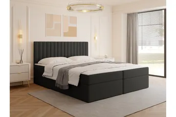 Calrosor Sänkypaketti Jenkkisänky ja säilytystilalla 180x200 cm - Musta - Huonekalut - Sänky - Jenkkisängyt