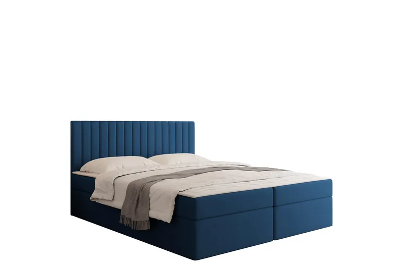 Calrosor Sänkypaketti Jenkkisänky ja säilytystilalla 180x200 cm, Sininen