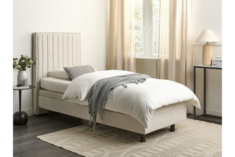 Carleigh Sänkykehys 80x200 cm - Beige - Huonekalut - Sänky - Sänkykehikot & sängynrungot