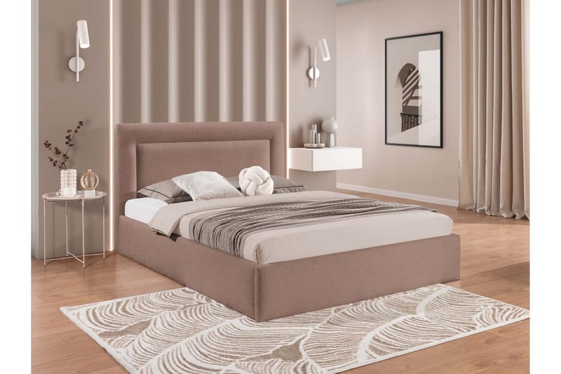 Carve Säilytyssänky - Beige - Huonekalut - Sänky - Sängyt säilytystilalla