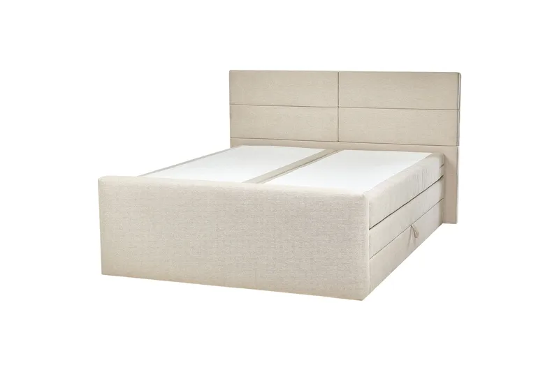 Cecil Jenkkisänky 180x200 cm, Beige/Hopea