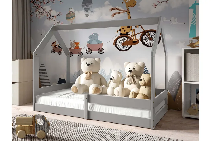 Cenon Sängynrunko 80x160 cm - Harmaa - Huonekalut - Sänky - Sänkykehikot & sängynrungot