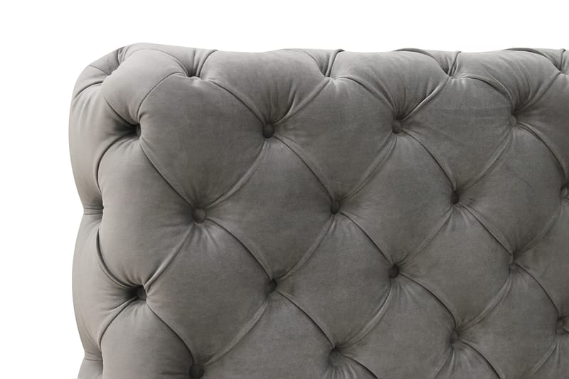 Chesterfield Sänkypaketti Sängynrunko ja Patja 160x200 cm - Harmaa - Huonekalut - Sänky - Runkopatjasängyt