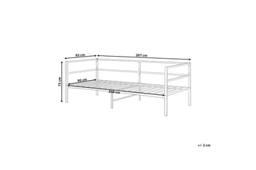 Dayven Sänkykehys 90x200 cm - Musta - Huonekalut - Sänky - Sänkykehikot & sängynrungot
