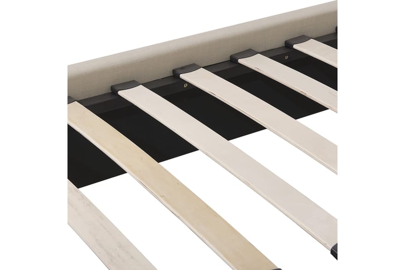 Deagan Sänkykehys 140x200 cm - Beige/Tumma puu - Huonekalut - Sänky - Sänkykehikot & sängynrungot