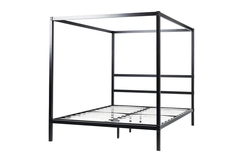 Denaya Pylvässänky 160x200 cm - Musta - Huonekalut - Sänky - Katossängyt
