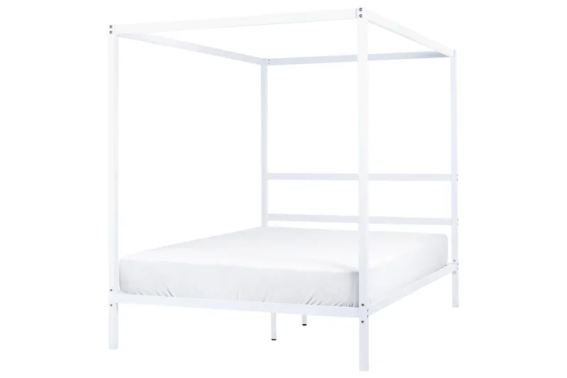 Denaya Pylvässänky 140x200 cm - Valkoinen - Huonekalut - Sänky - Katossängyt