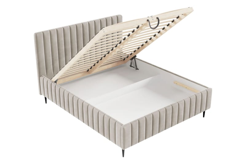 Desio Säilytyssänky 160x200 cm - Harmaa - Huonekalut - Sänky - Sänkykehikot & sängynrungot