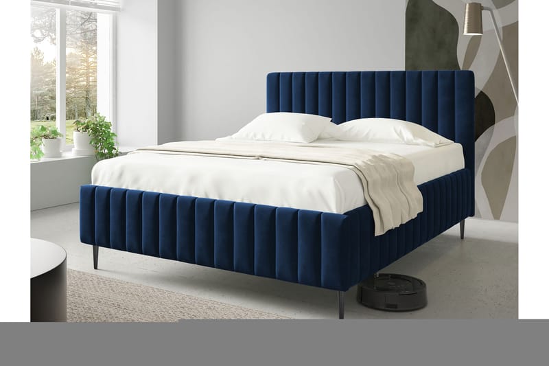 Desio Säilytyssänky 160x200 cm - Sininen - Huonekalut - Sänky - Sänkykehikot & sängynrungot