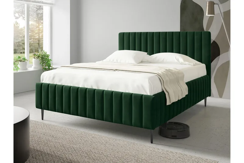 Desio Säilytyssänky 160x200 cm - Vihreä - Huonekalut - Sänky - Sänkykehikot & sängynrungot