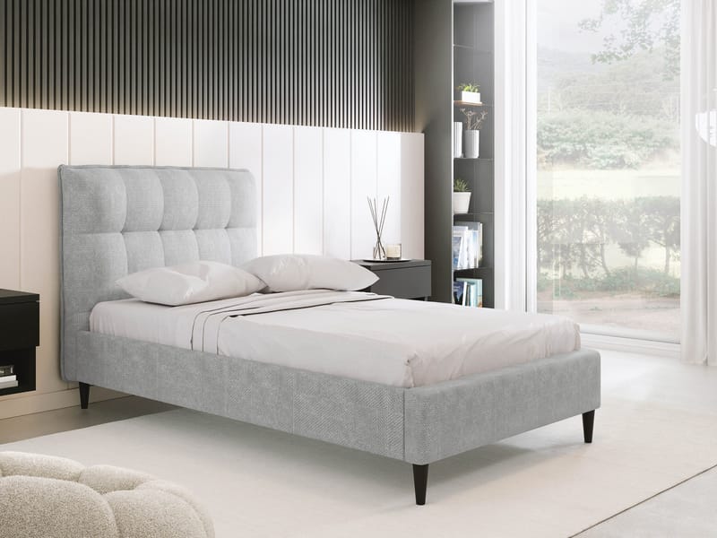 Deyros sängynrunko 90x200 cm - harmaa - Huonekalut - Sänky - Sänkykehikot & sängynrungot