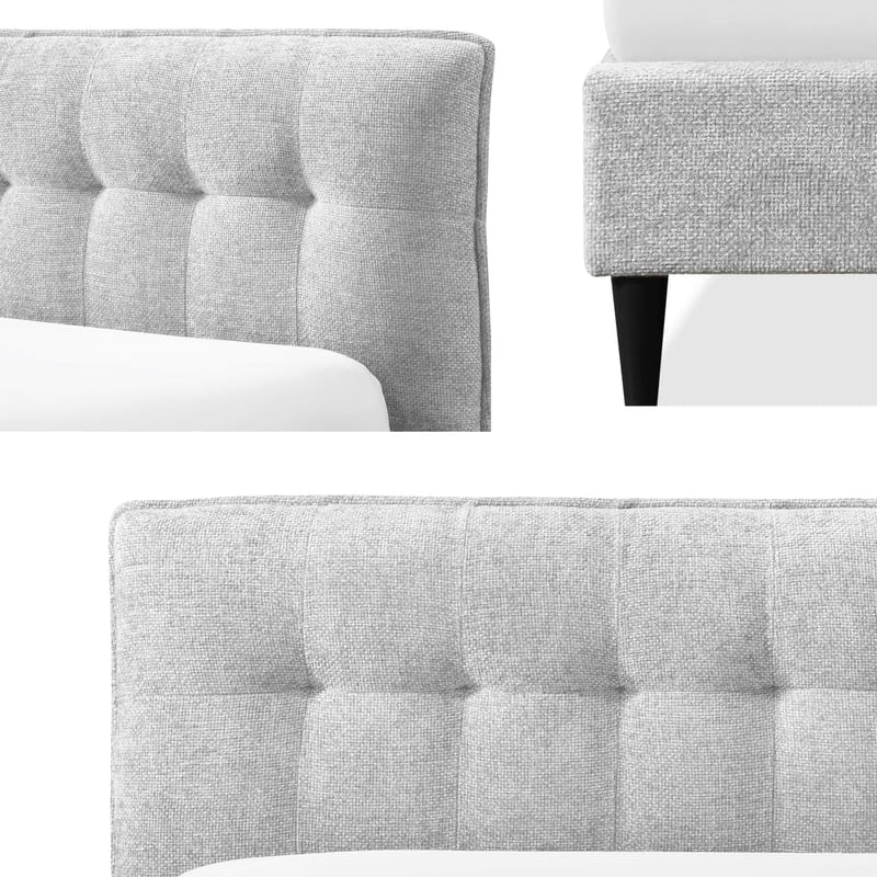 Deyros sängynrunko 90x200 cm - harmaa - Huonekalut - Sänky - Sänkykehikot & sängynrungot