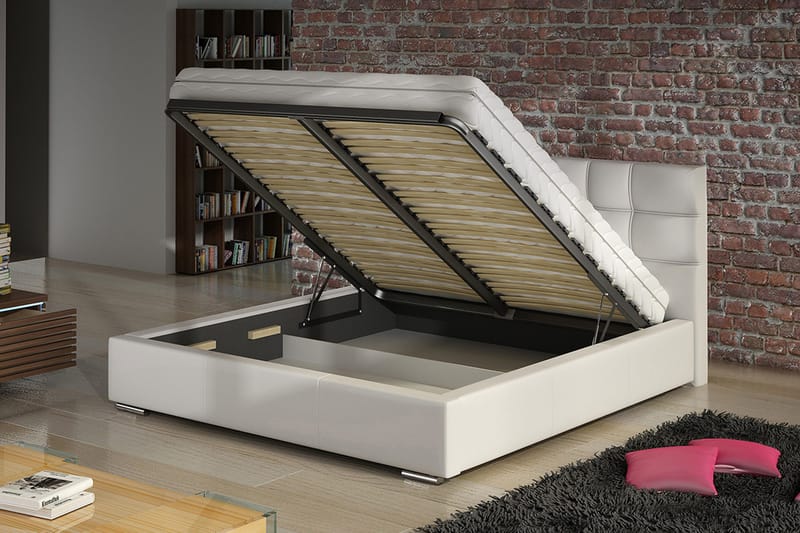 Dolores Förvaringssäng 218x178x106 cm Bedly Dryt 4 - Huonekalut - Sänky - Sänkykehikot & sängynrungot