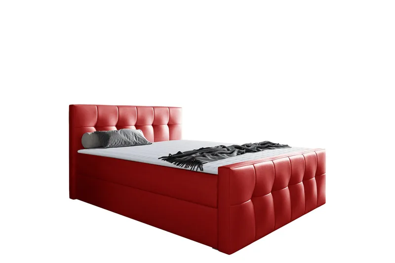 Doncaster sängpaketti kontinentalsänky 160x200 cm, Punainen