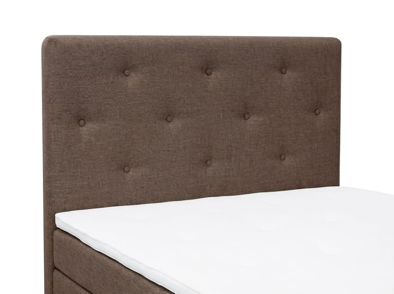 Dream täydellinen sänkypaketti 120x200 cm epäsymmetriset napit - Ruskea - Huonekalut - Sänky - Jenkkisängyt