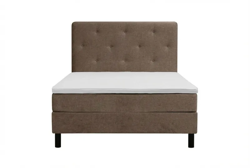 Dream täydellinen sänkypaketti 120x200 cm epäsymmetriset napit, Ruskea