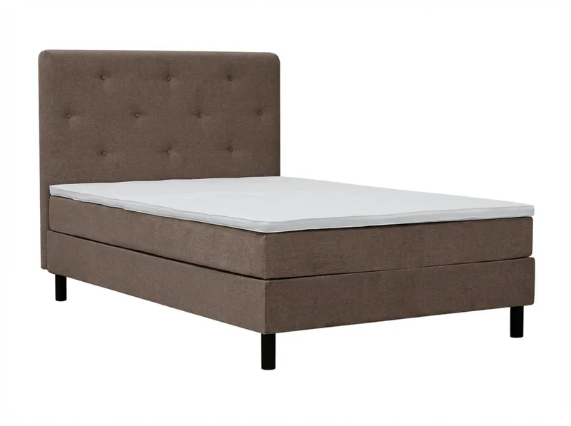 Dream täydellinen sänkypaketti 120x200 cm epäsymmetriset napit - Ruskea - Huonekalut - Sänky - Jenkkisängyt