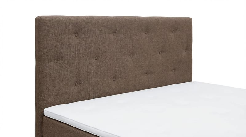 Dream täydellinen sänkypaketti 180x200 cm epäsymmetriset napit - Ruskea - Huonekalut - Sänky - Jenkkisängyt