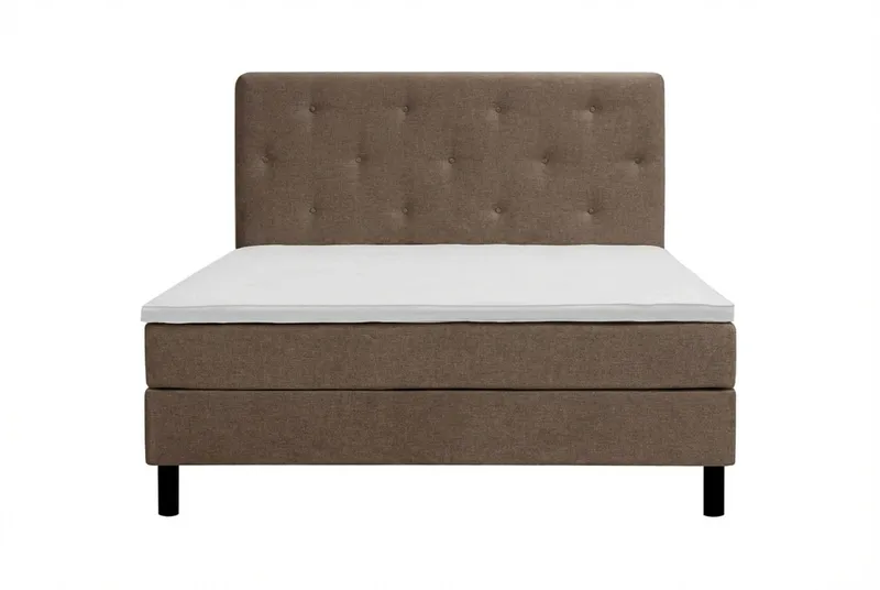 Dream täydellinen sänkypaketti 180x200 cm epäsymmetriset napit - Ruskea - Huonekalut - Sänky - Jenkkisängyt