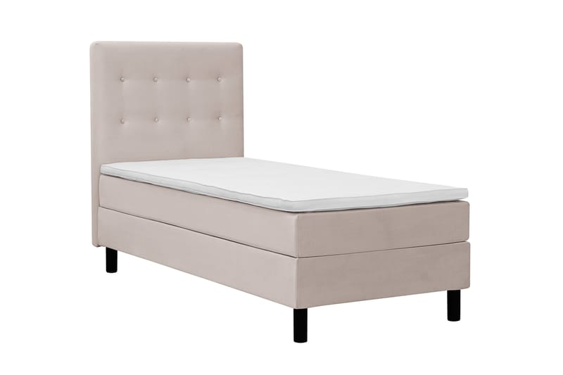 Dream - täydellinen sänkypaketti 90x200 cm, napit - Beige - Huonekalut - Sänky - Jenkkisängyt